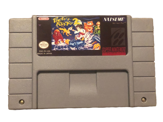 Pocky & Rocky 2 Super Nintendo SNES Video Game