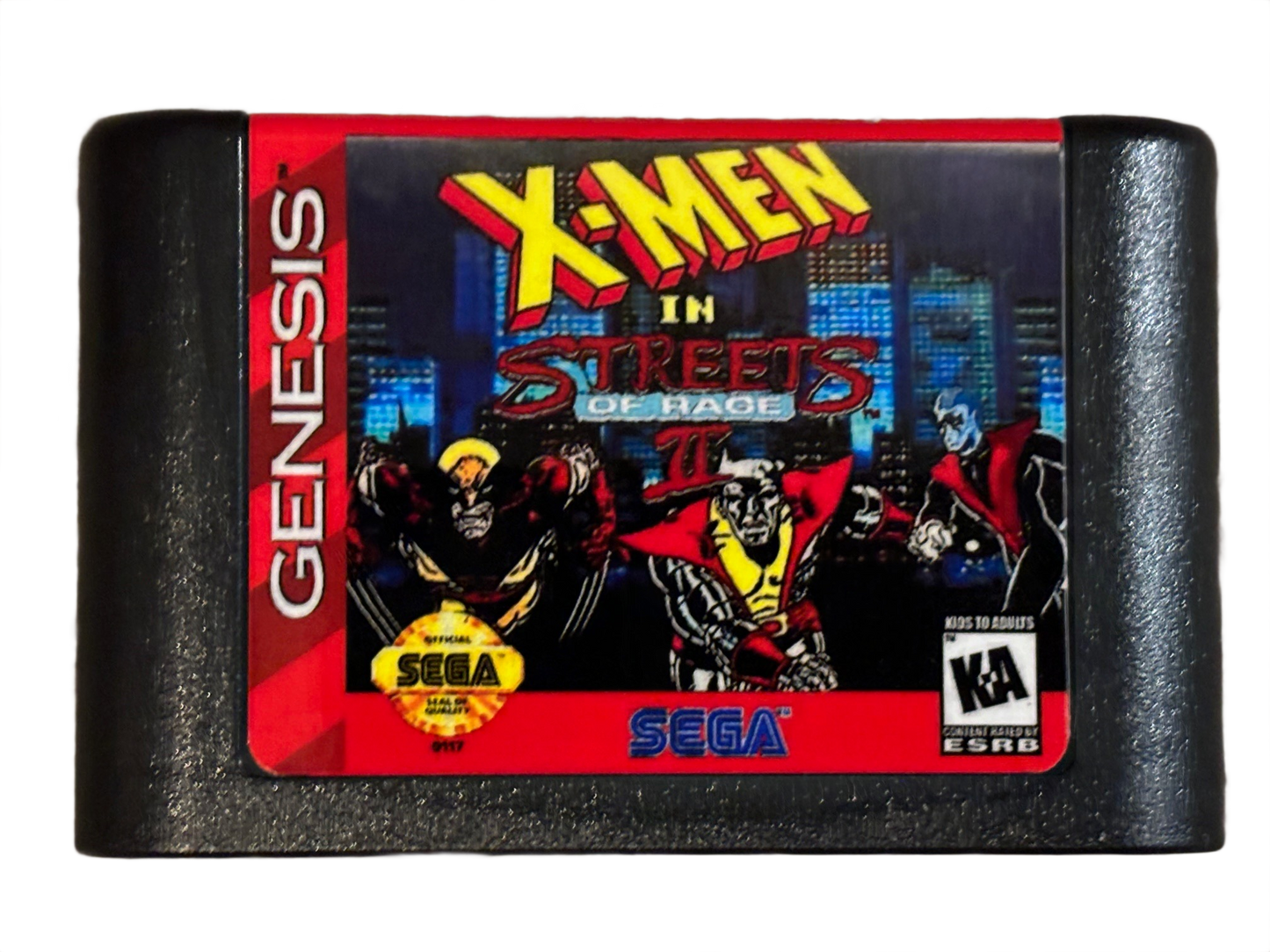 X-Men in Streets of Rage II Sega Genesis Video Game
