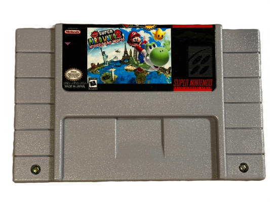 New Super Mario Bros 2 Around The World Super Nintendo SNES Video Game