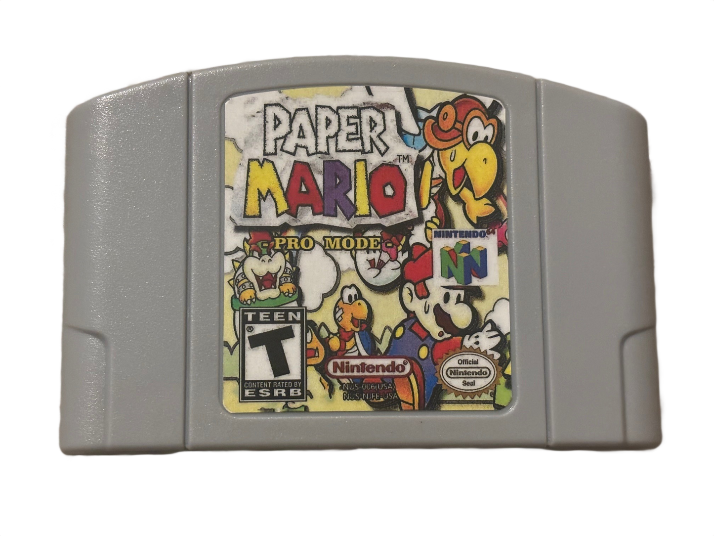 Paper Mario Pro Mode Nintendo 64 N64 Video Game