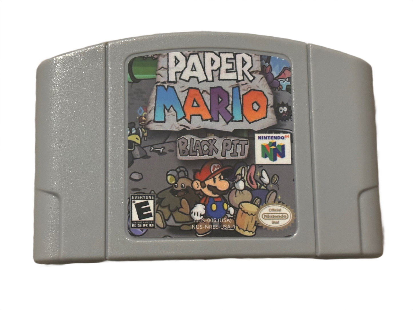 Paper Mario Black Pit Nintendo 64 N64 Video Game