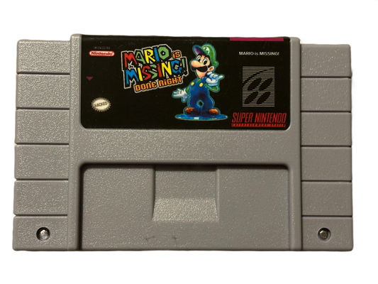 Mario is Missing Done Right Super Nintendo SNES Video Game