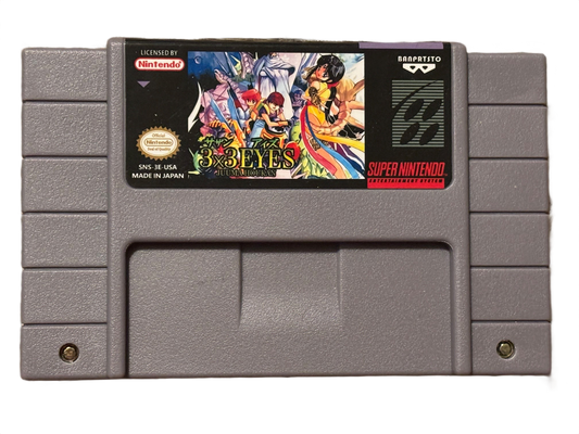 3x3 Eyes Super Nintendo SNES Video Game
