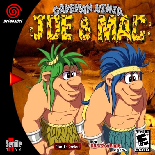 Joe & Mac Caveman Ninja Beats of Rage Sega Dreamcast Game
