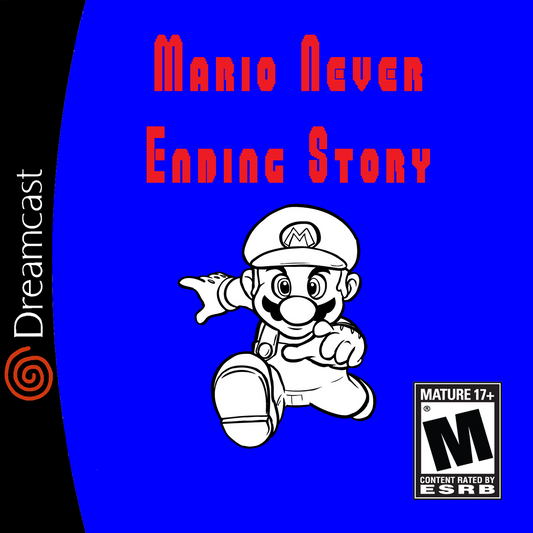 Mario's Never Ending Story Beats of Rage Sega Dreamcast Game