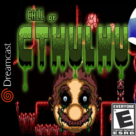 Mario Stuck in Call of Cthulhu Sega Dreamcast Game