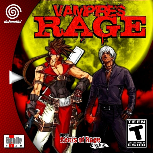 Vampire Rage Beats of Rage Sega Dreamcast Game