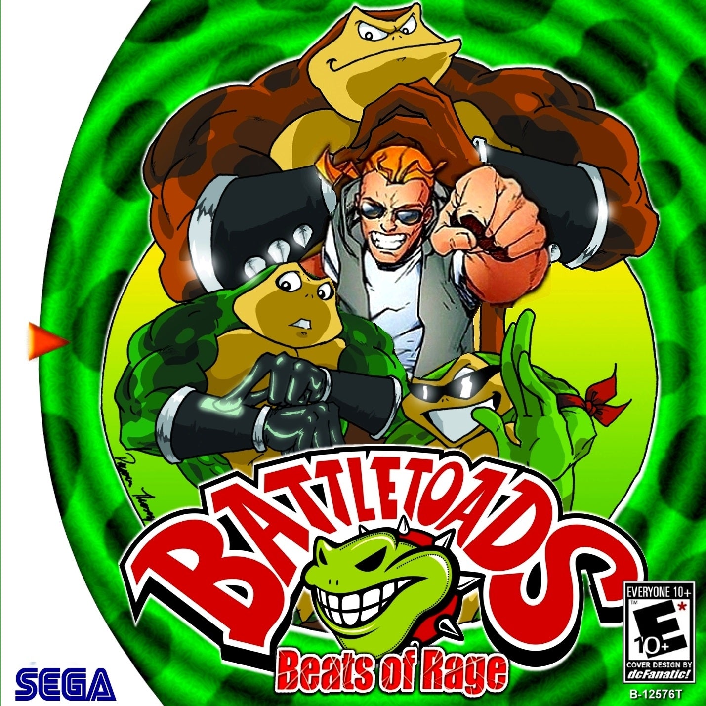 Battletoads Beats of Rage Sega Dreamcast Game