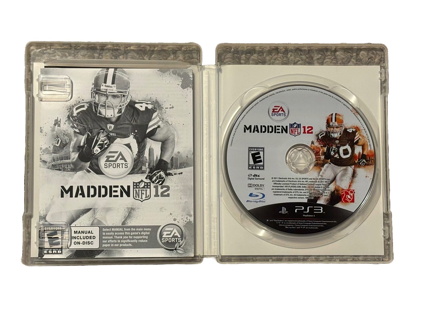 Madden NFL 12 Sony PlayStation 3 PS3 Game. Complete.