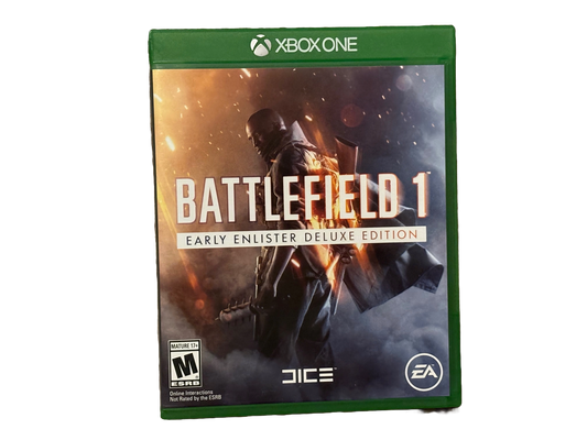 Battlefield 1 Early Enlister Deluxe Edition Microsoft Xbox One Game. Complete.