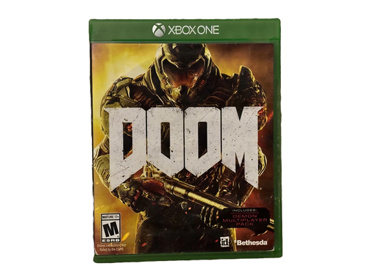 Doom Microsoft Xbox One Game. Complete