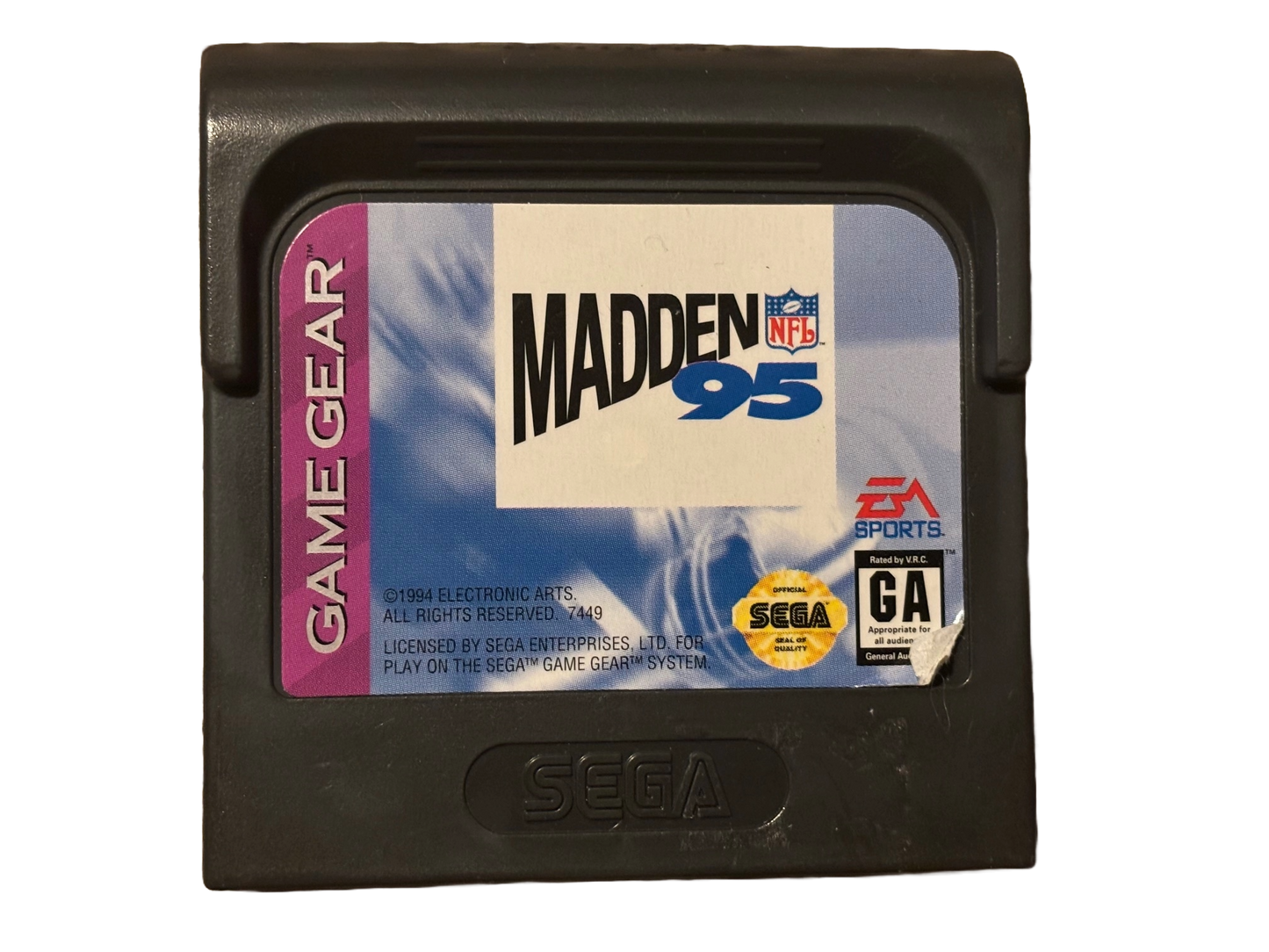 Madden 95 Sega Game Gear Video Game