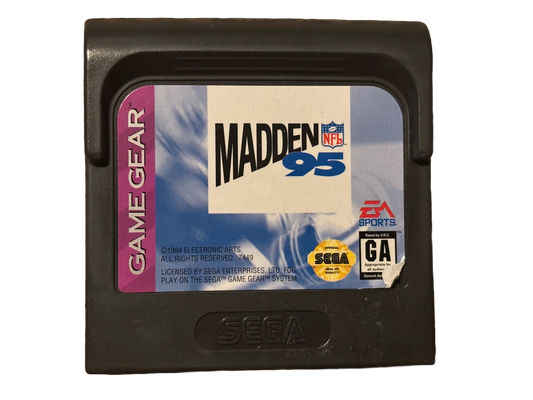 Madden 95 Sega Game Gear Video Game