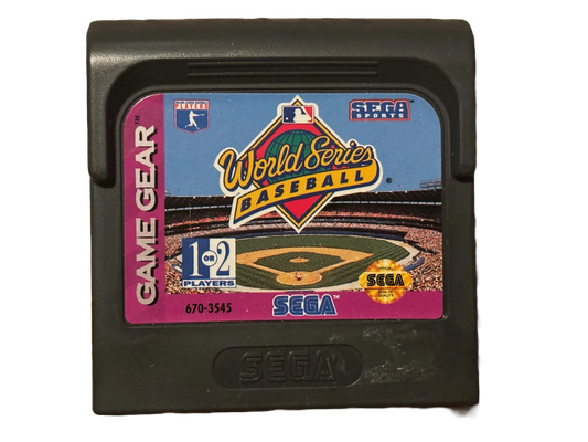 World Series Baseball Sega Game Gear Video Game