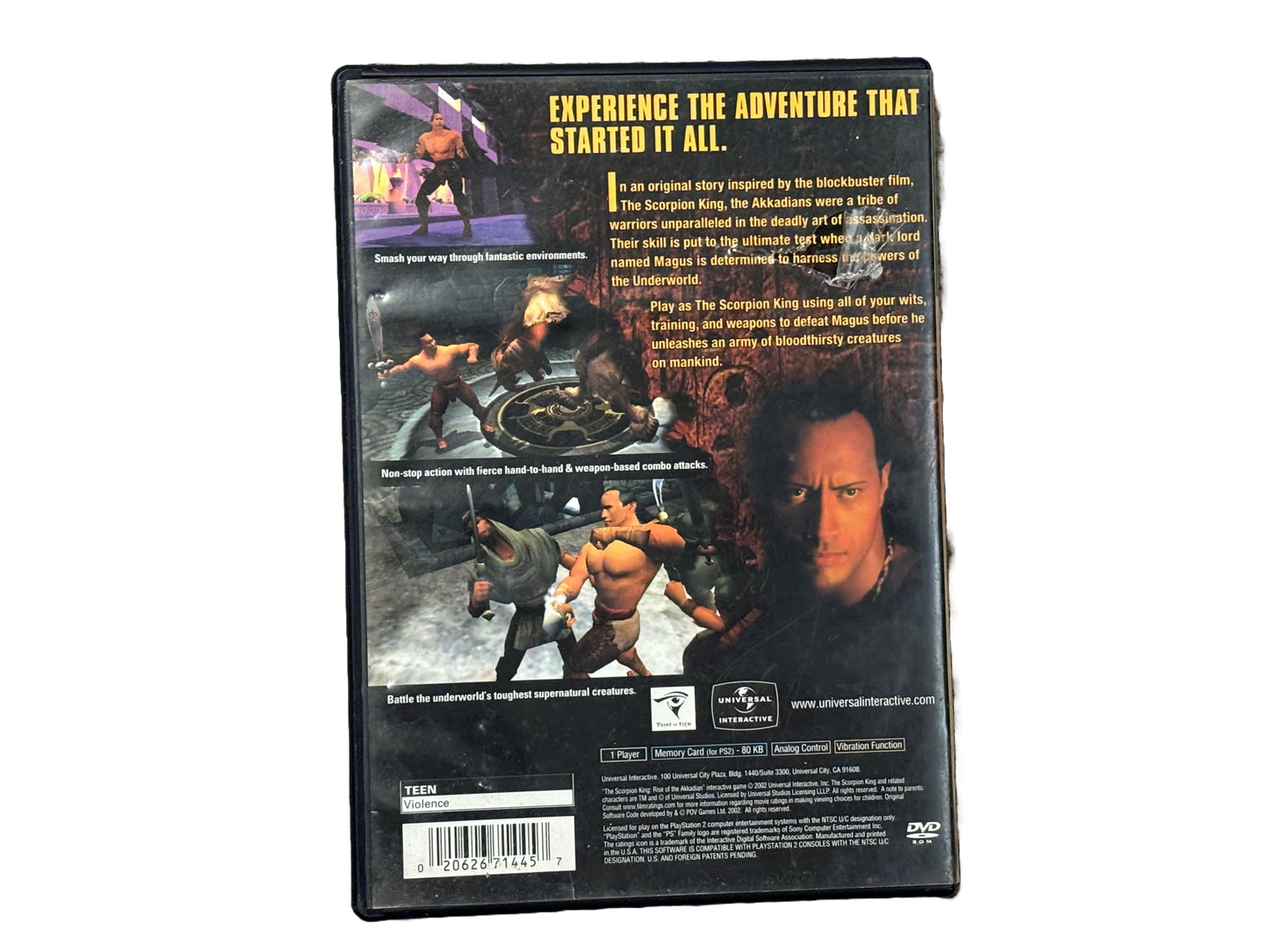 The Scorpion King Sony PlayStation 2 PS2 Game