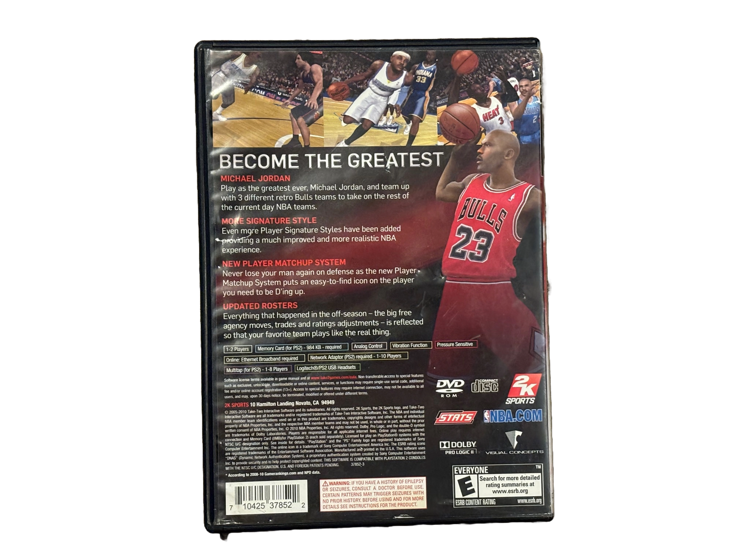 NBA 2K11 Sony PlayStation 2 PS2 Game