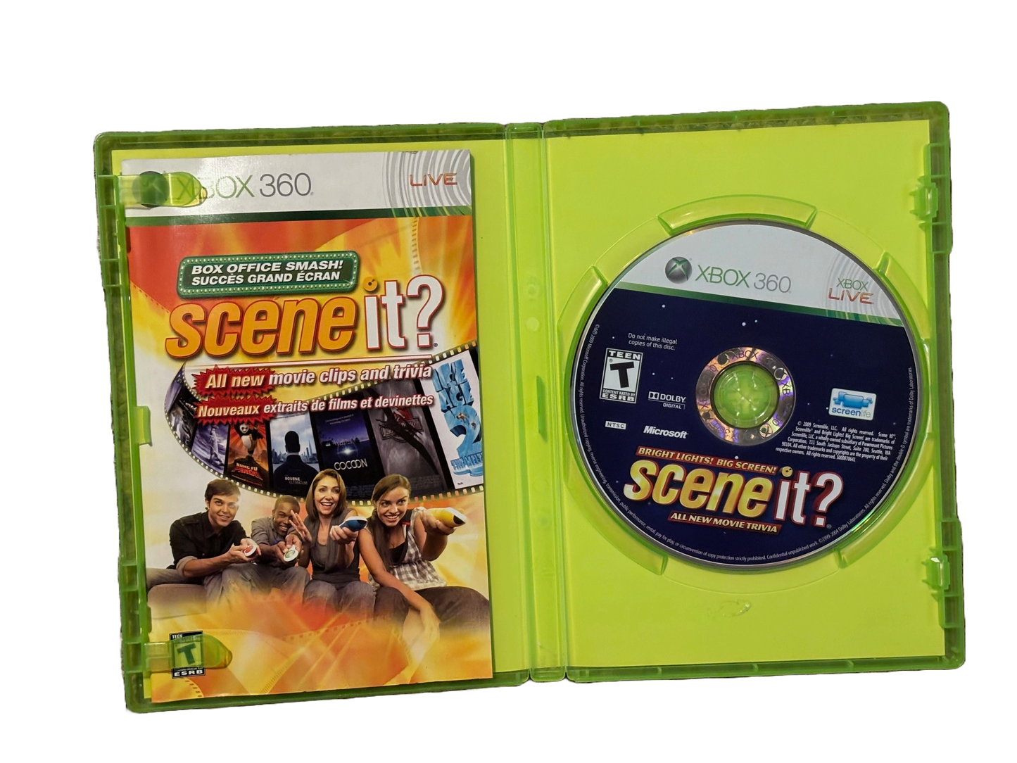 Scene It? Microsoft Xbox 360 Game. Complete.