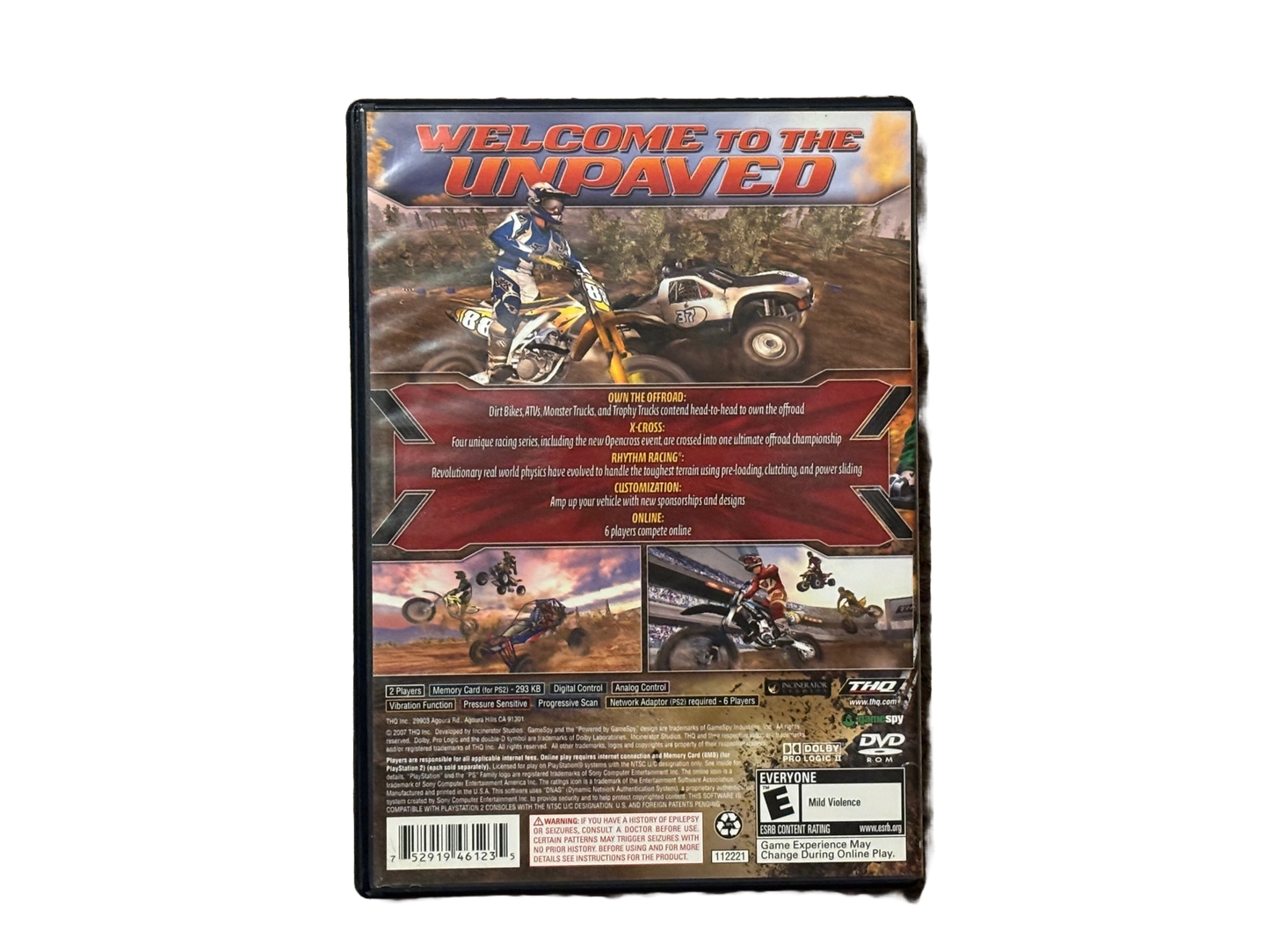 MX vs ATV Untamed Sony PlayStation 2 PS2 Complete