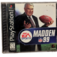 Madden 99 Sony PlayStation PS1 Complete