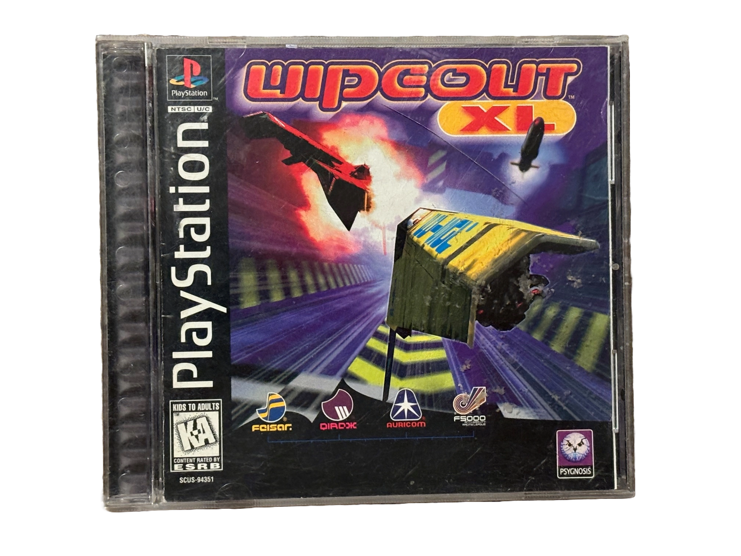 Wipe Out XL Sony PlayStation PS1 Complete