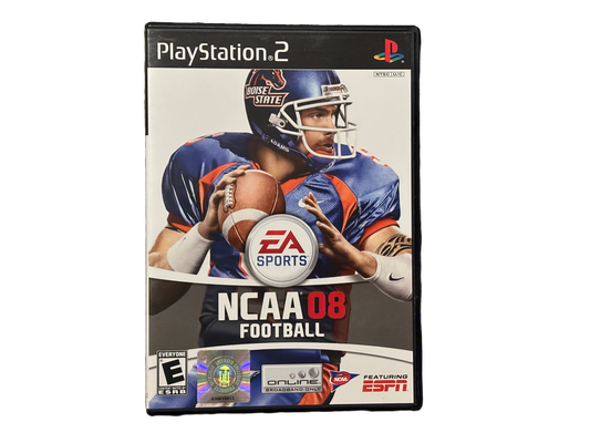 NCAA Football 08 Sony PlayStation 2 PS2 Game. Complete.