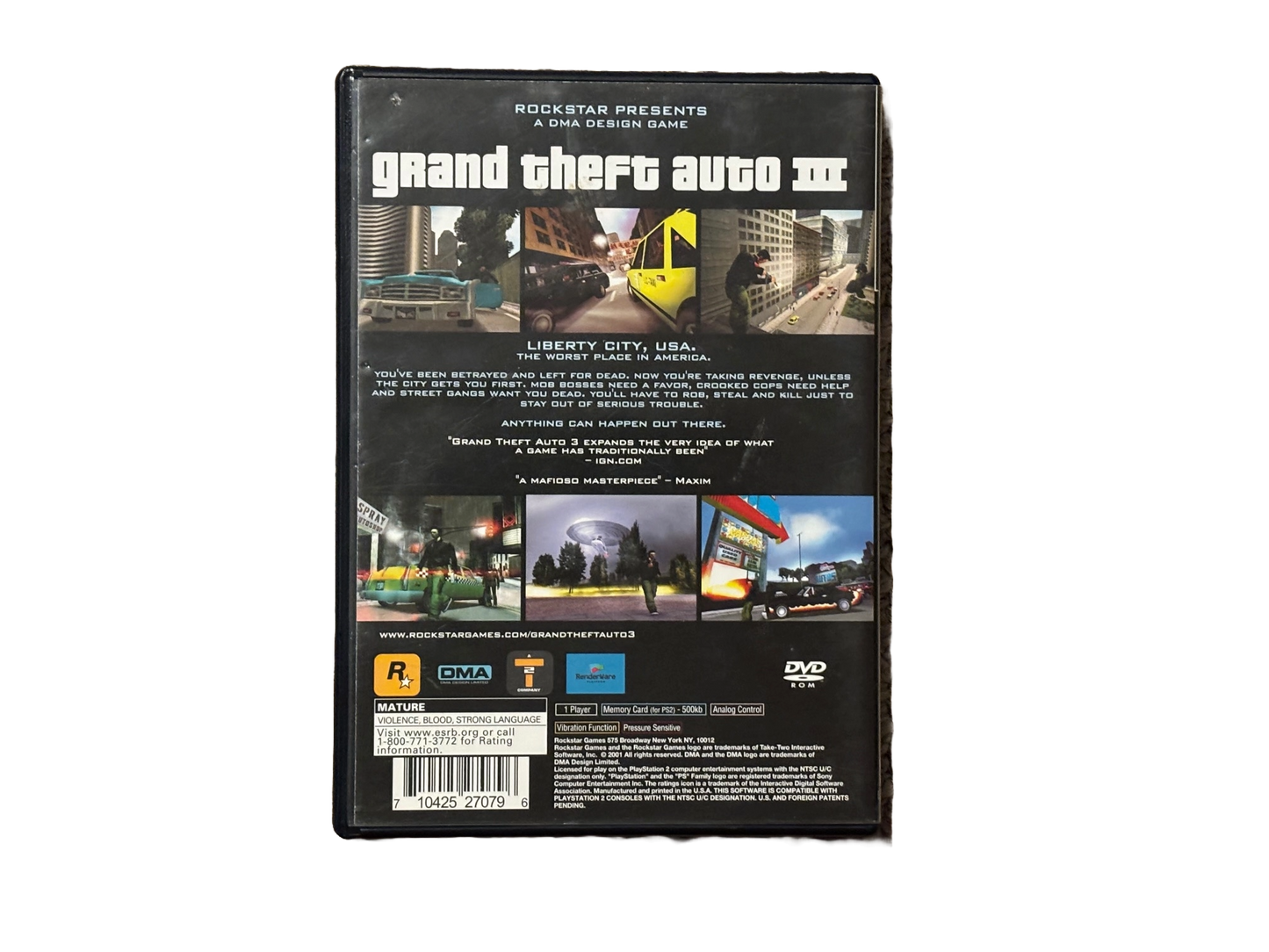 Grand Theft Auto III Sony PlayStation 2 PS2 Complete