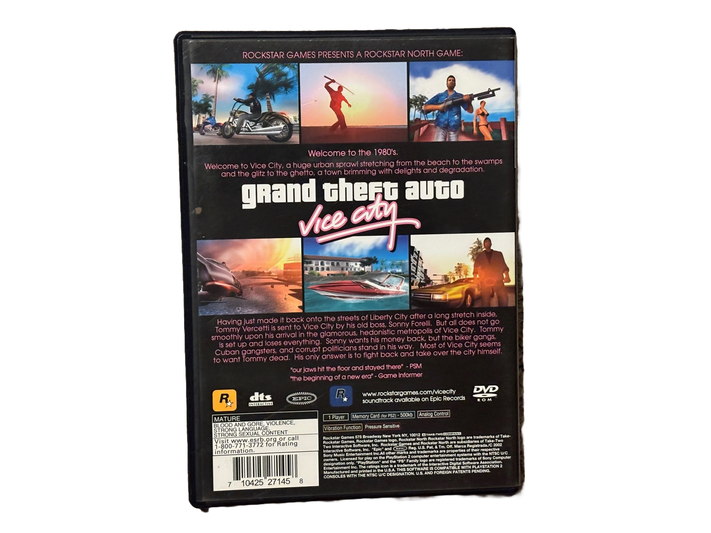 Grand Theft Auto Vice City Sony PlayStation 2 PS2 Complete