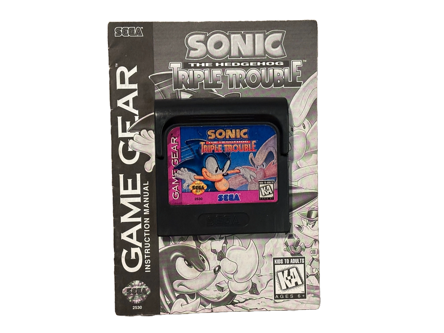 Sonic The Hedgehog Triple Trouble Sega Game Gear Video Game