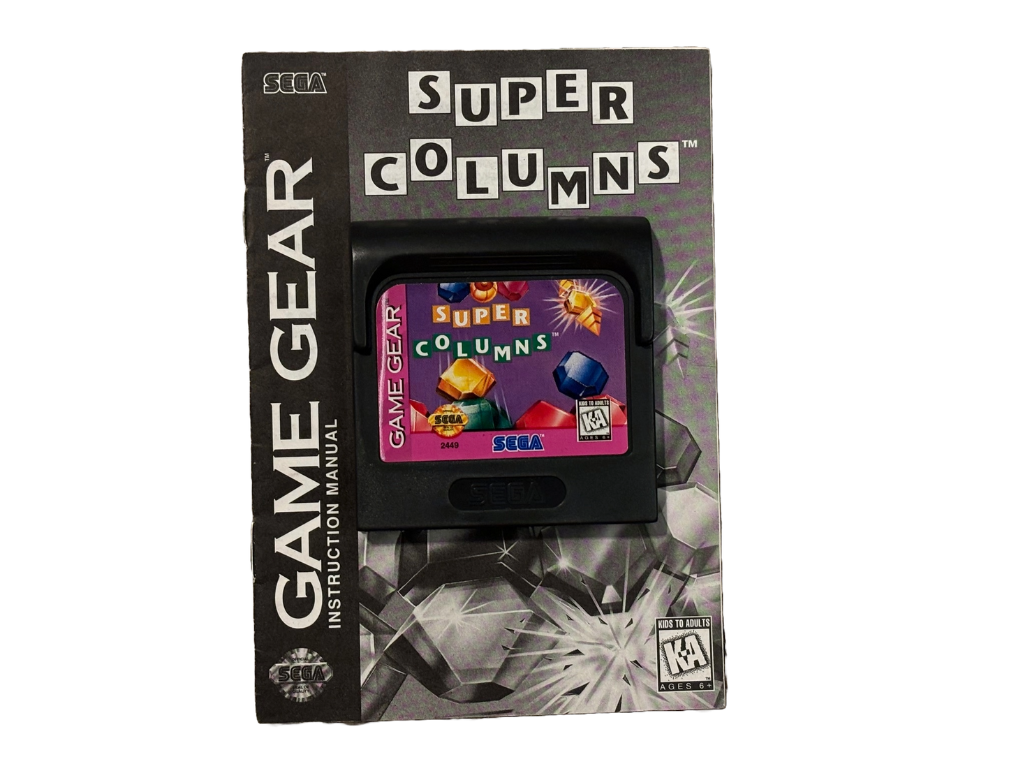 Super Columns Sega Game Gear Video Game