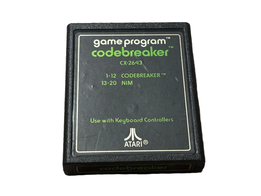 Codebreaker Atari 2600 Video Game