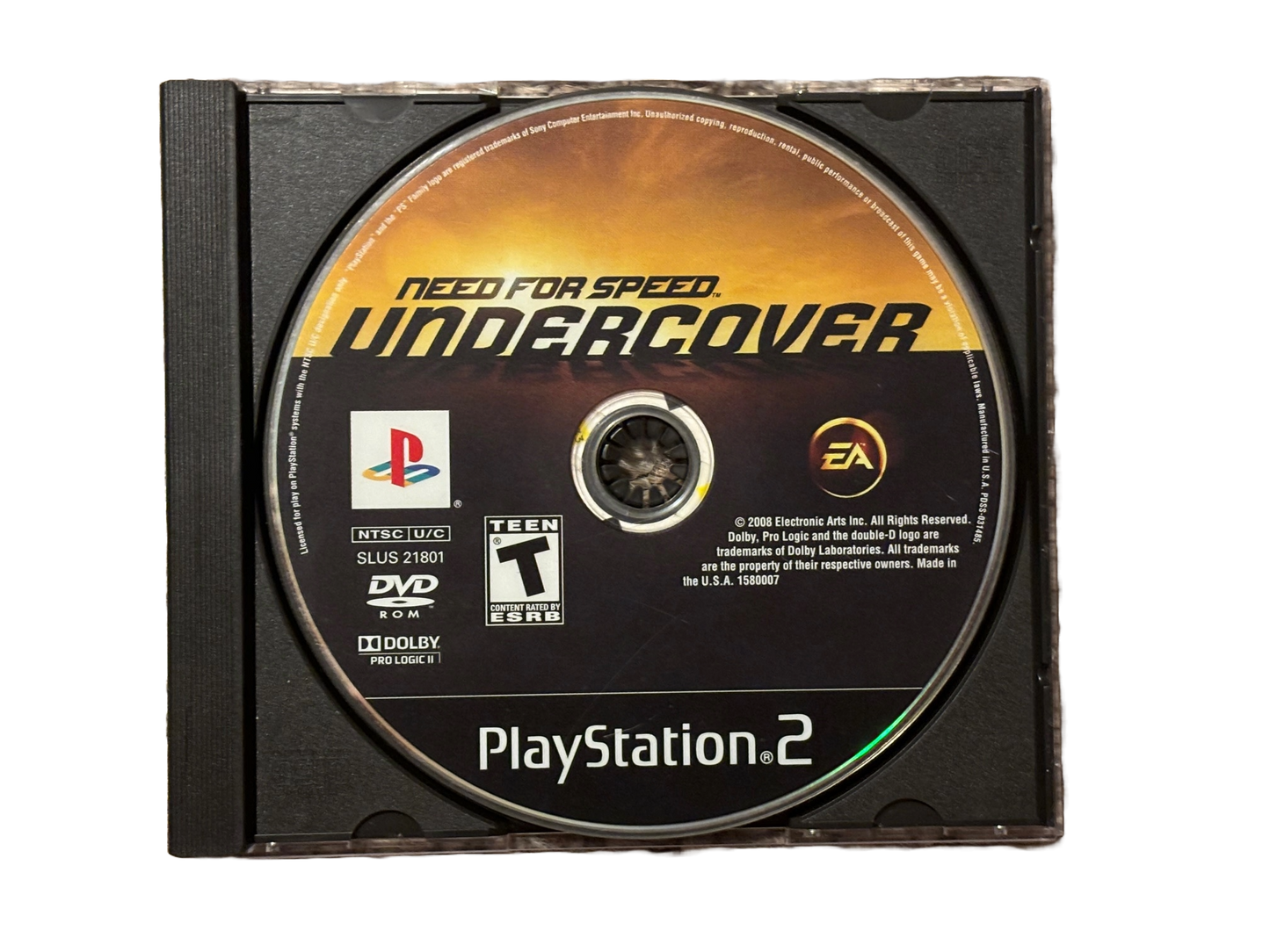 Need For Speed Undercover Sony PlayStation 2 PS2 Game