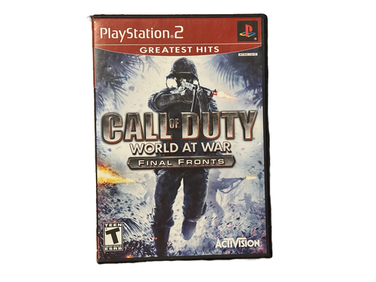 Call of Duty: World At War Final Fronts Sony PlayStation 2 PS2 Complete