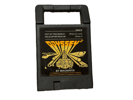 Out of This World / Helicopter Rescue! Magnavox Odyssey 2 Video Game