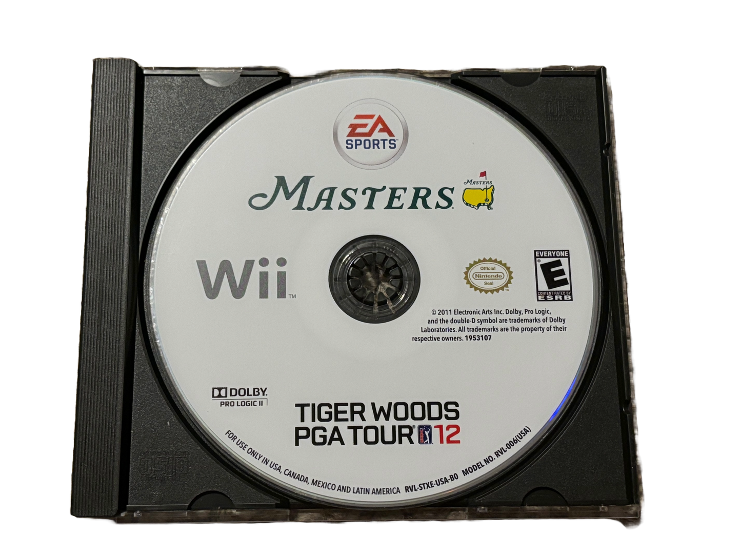 Tiger Woods PGA Tour 12: The Masters Nintendo Wii Game