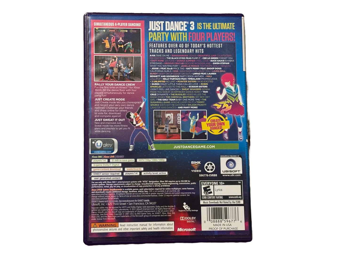 Just Dance 3 Xbox 360. Complete.