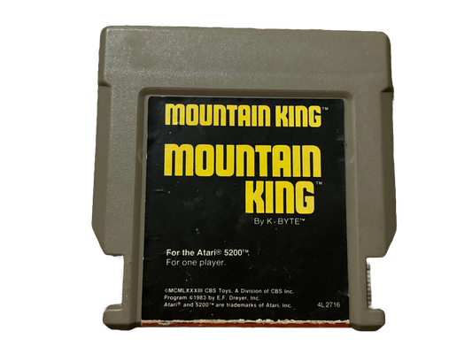 Mountain King Atari 5200 Video Game