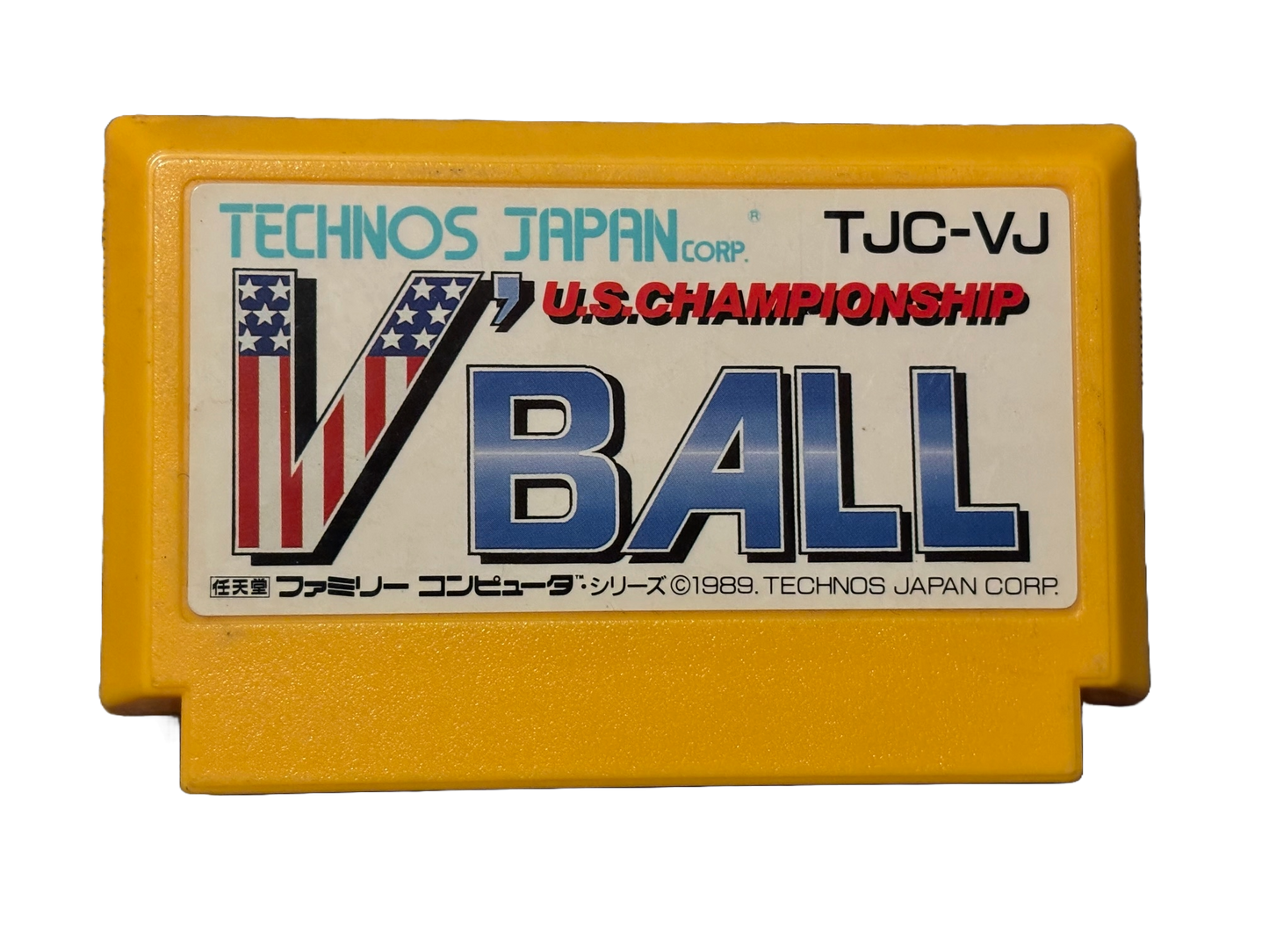 US Championship V-Ball Beach Volleyball Japanese Nintendo Famicom Video Game TJC-VJ