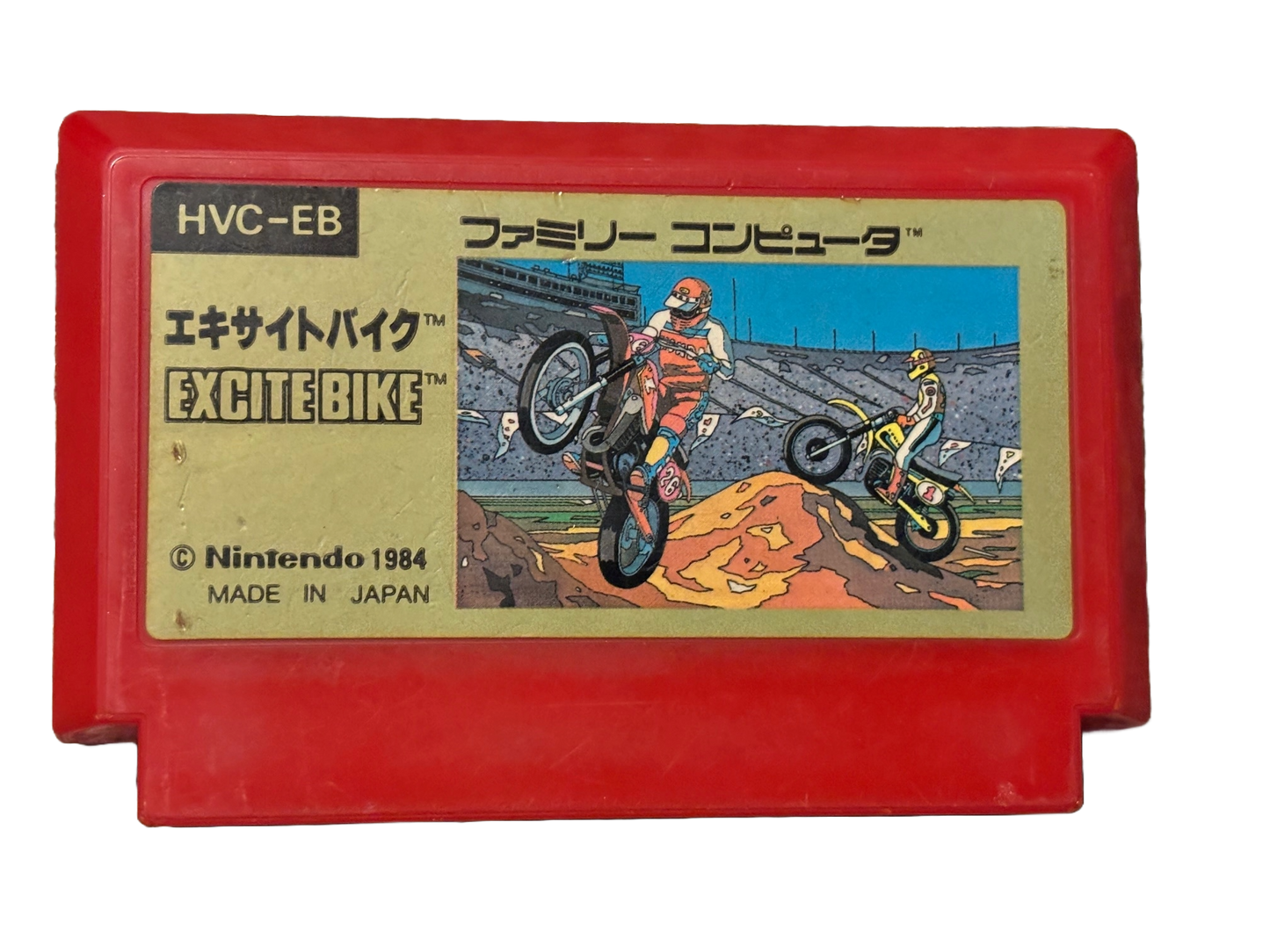 Excitebike Japanese Nintendo Famicom Video Game