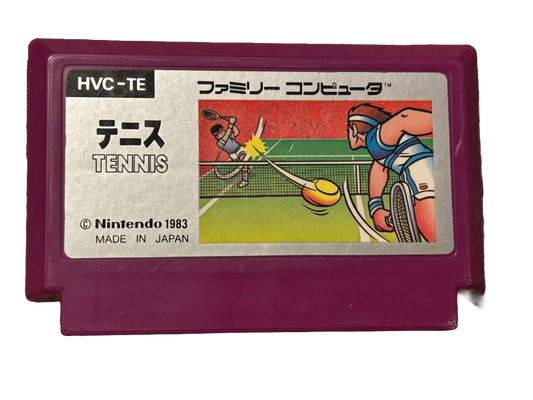 Tennis Japanese Nintendo Famicom Video Game  HVC-TE