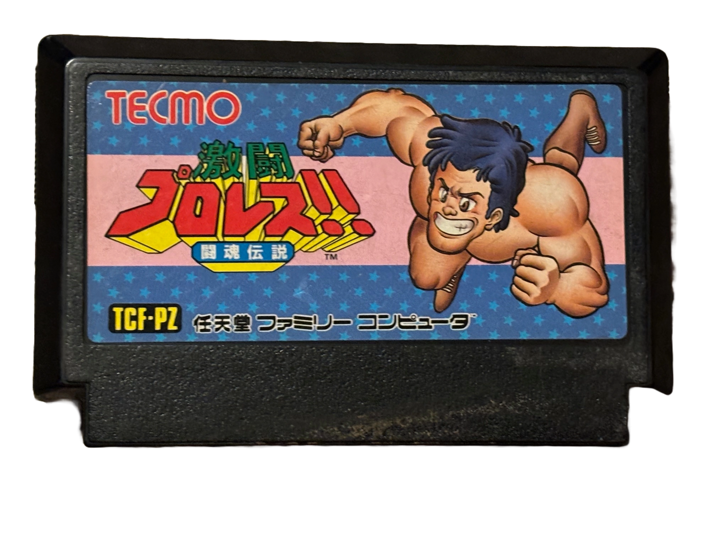 Gekitou Prores Pro Wrestling Toukon Densetsu Japanese Nintendo Famicom TCF-PZ