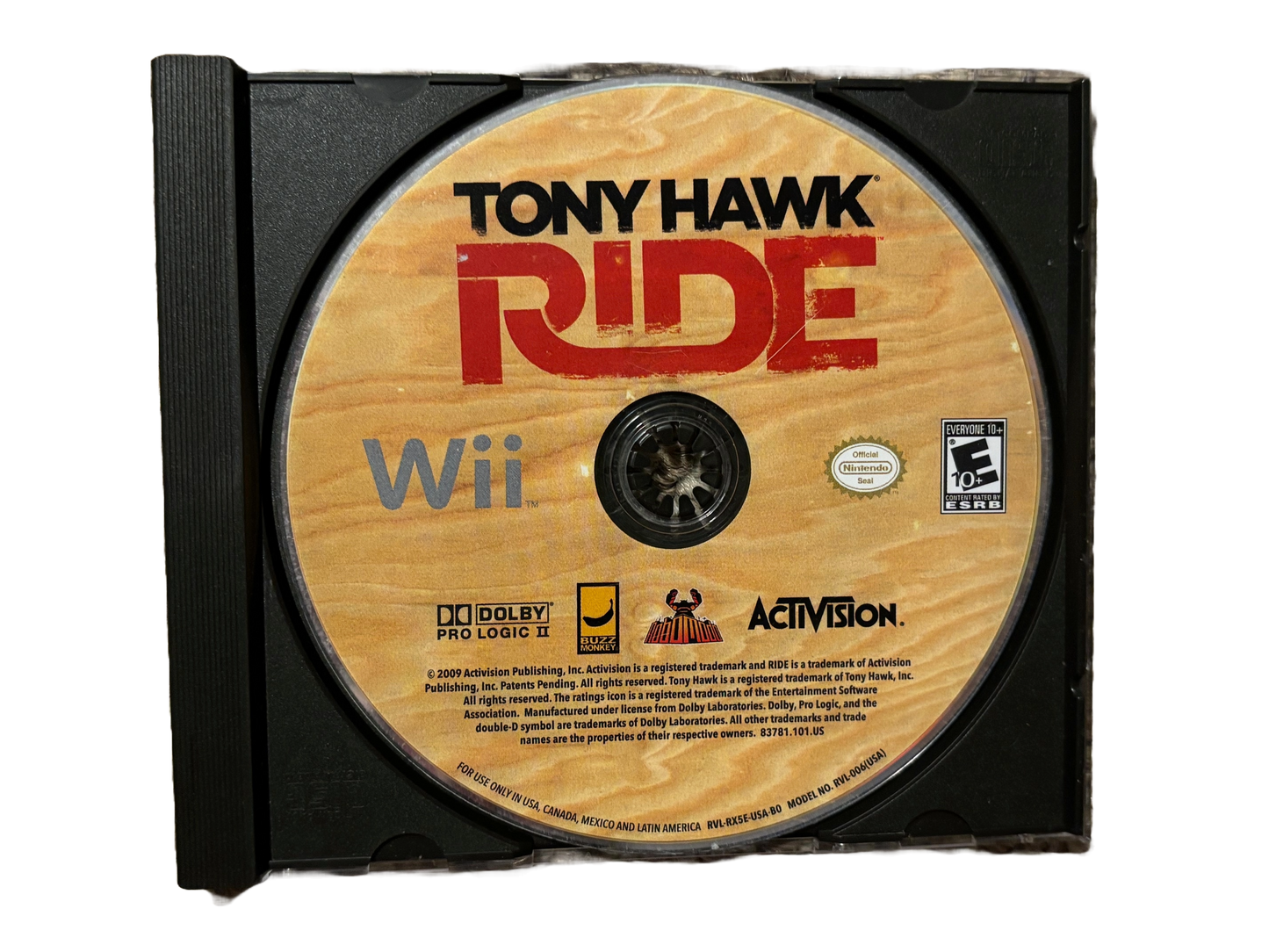 Tony Hawk Ride Nintendo Wii Game