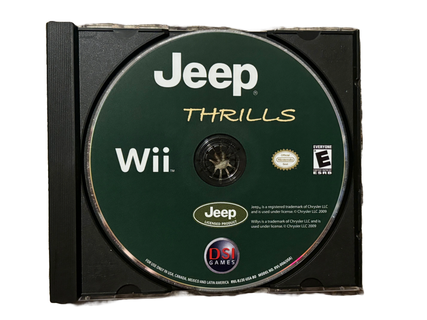 Jeep Thrills Nintendo Wii Game