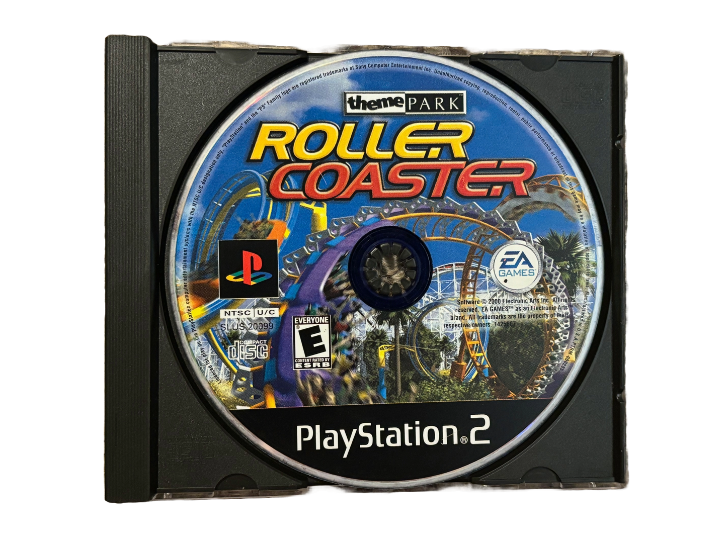 Theme Park Roller Coaster Sony PlayStation 2 PS2 Game