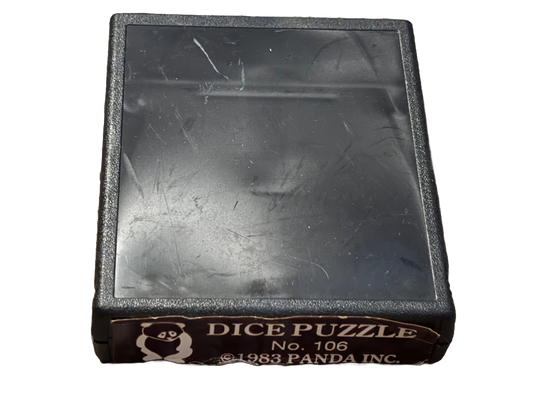 Dice Puzzle Atari 2600 Video Game