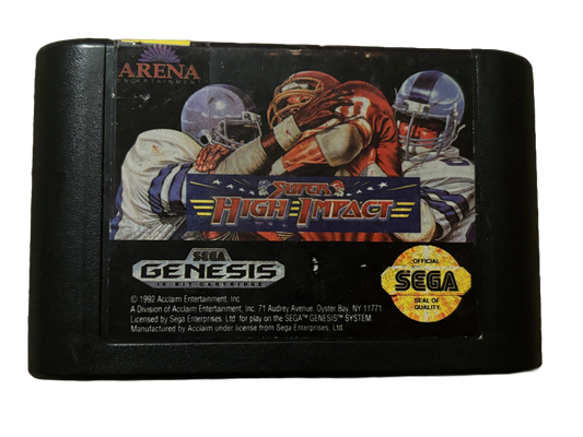 Super High Impact Football Sega Genesis Video Game