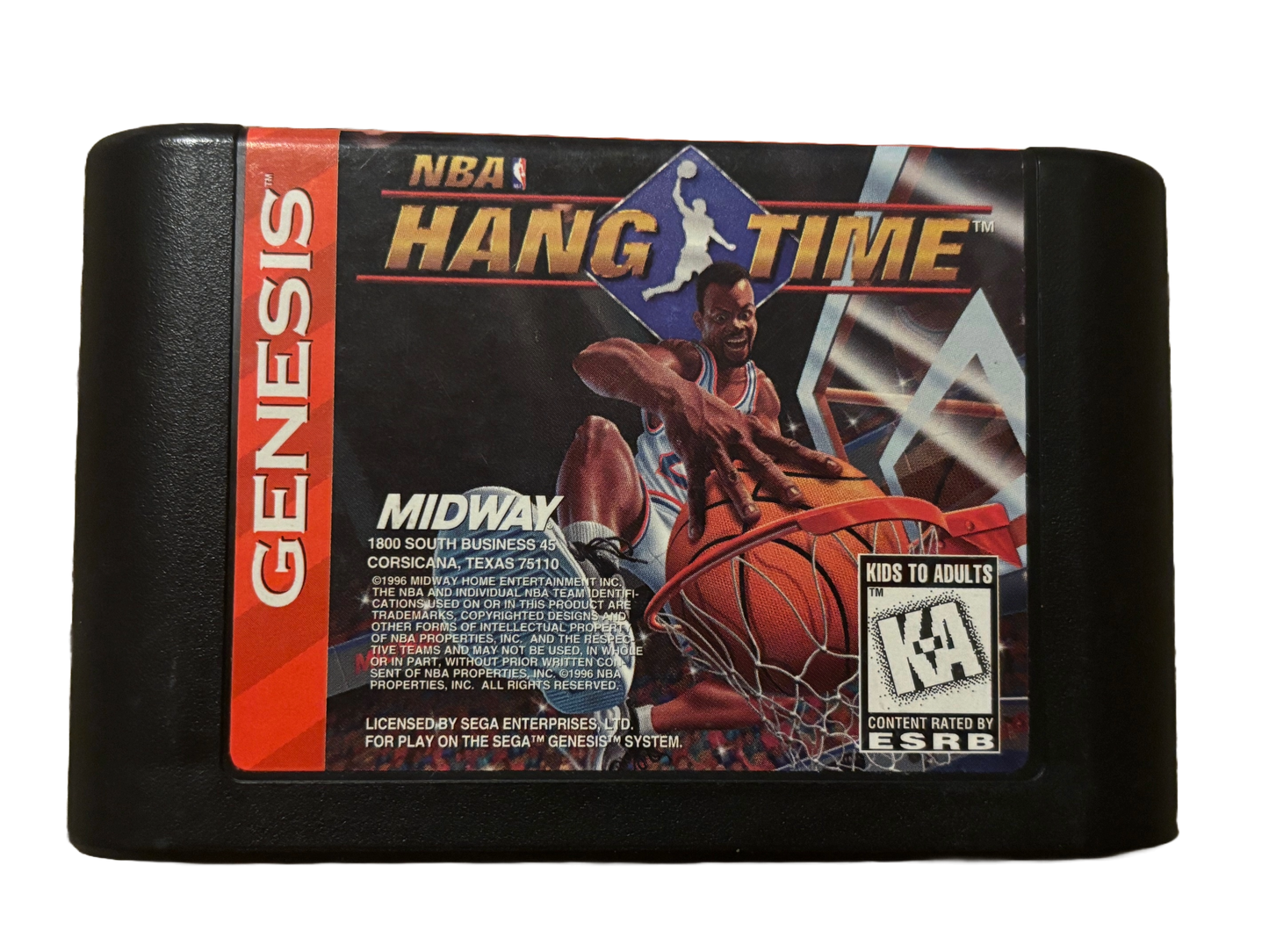 NBA Hangtime Sega Genesis Video Game