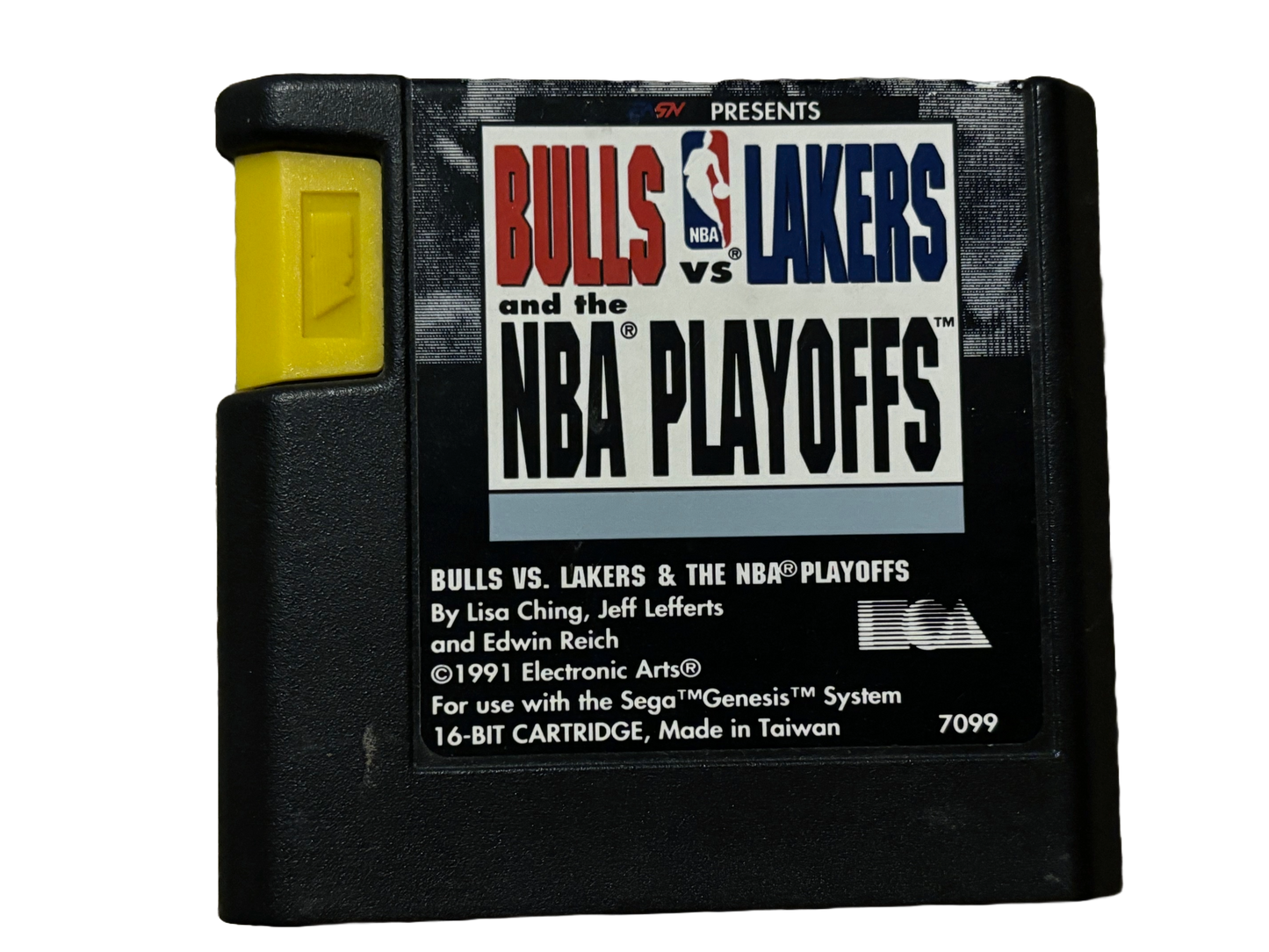 Bulls vs Lakers and the NBA Playoffs Sega Genesis Video Game