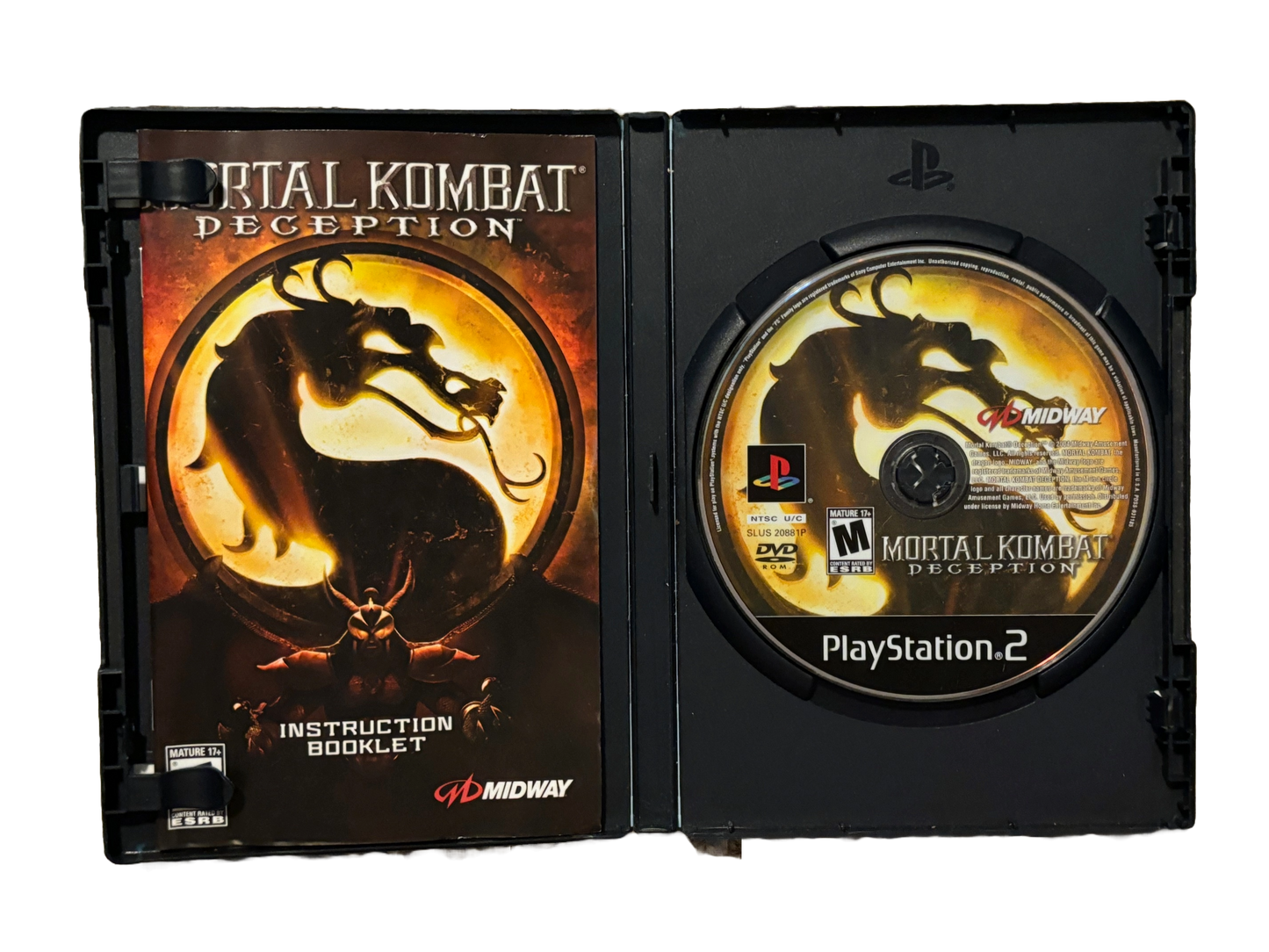 Mortal Kombat Deception Sony PlayStation 2 PS2 Complete