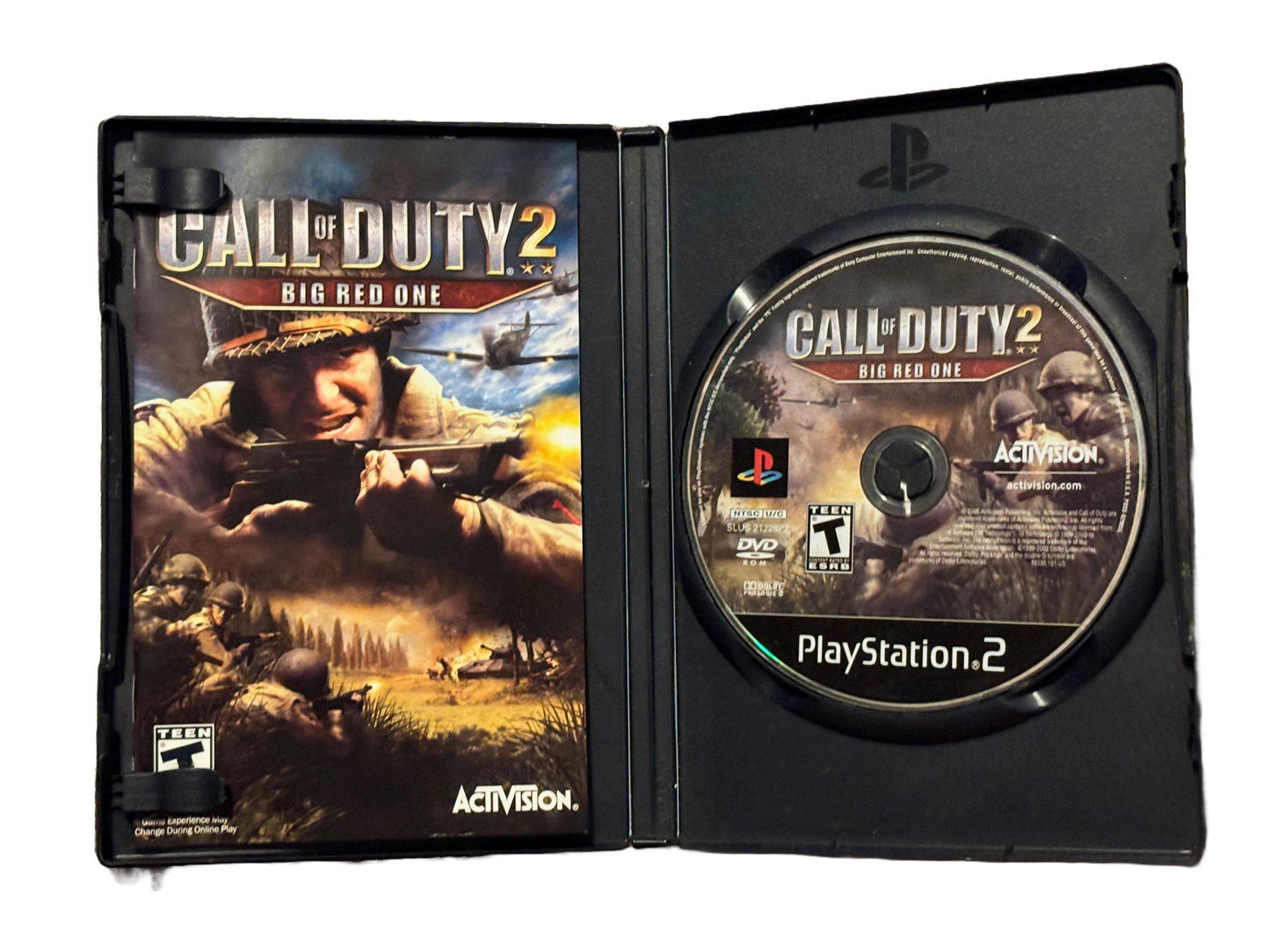 Call of Duty 2 Big Red One Sony PlayStation 2 PS2 Complete