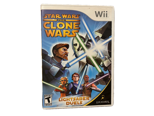 Star Wars The Clone Wars Lightsaber Duels Nintendo Wii Complete